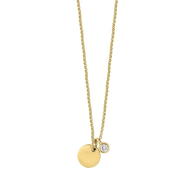 NEW Effy D'Oro 14K Yellow Gold Diamond Necklace - Picture 1 of 8